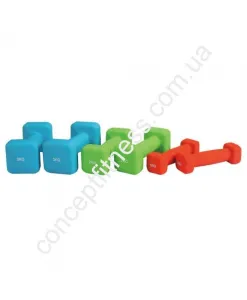 Гантелі LiveUp Square Head 1,5кг LS2002-SQ15 - фото 9769