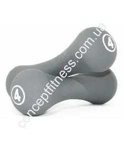 Гантелі LiveUp dumbbell Grey 4 кг LS2002-B4 - фото 9782