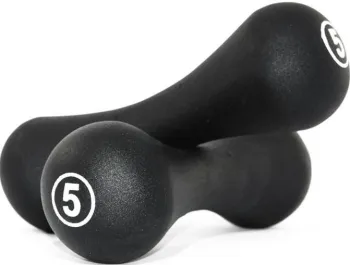 Гантелі LiveUp dumbbell Black 5кг LS2002-B5 - фото 