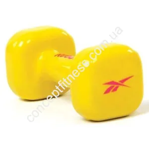 Гантель вінілова Reebok RAWT-11053YL, 3 кг - фото 11379
