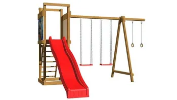 Дитяча дерев'яний майданчик SportBaby-4 - фото 